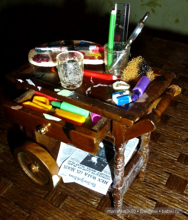 Домик-ночник. Кукольная миниатюра 1:12. Часть 5. Иванникова Марина