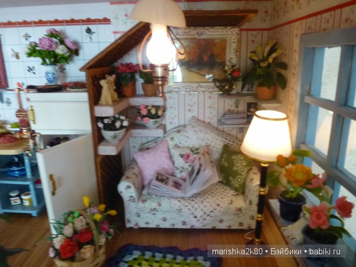 Домик-ночник. Кукольная миниатюра 1:12. Часть 6. Иванникова Марина