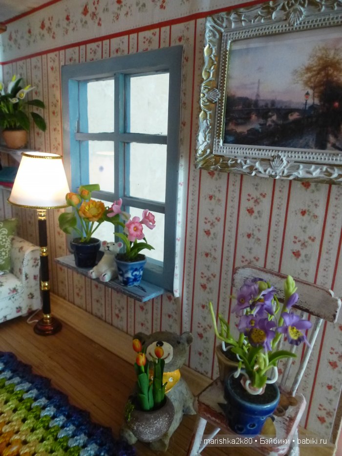 Домик-ночник. Кукольная миниатюра 1:12. Часть 6. Иванникова Марина