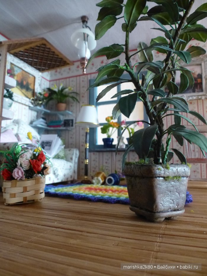 Домик-ночник. Кукольная миниатюра 1:12. Часть 6. Иванникова Марина