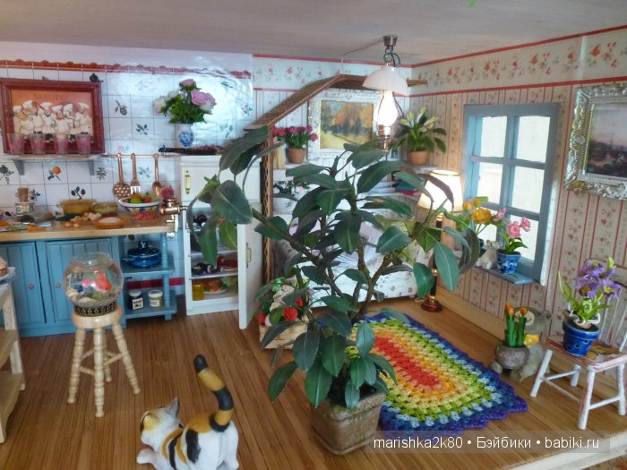 Домик-ночник. Кукольная миниатюра 1:12. Часть 6. Иванникова Марина