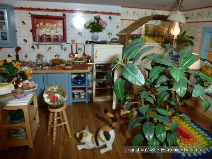 Домик-ночник. Кукольная миниатюра 1:12. Часть 6. Иванникова Марина (фото 4)