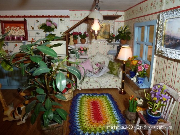 Домик-ночник. Кукольная миниатюра 1:12. Часть 6. Иванникова Марина (фото 5)