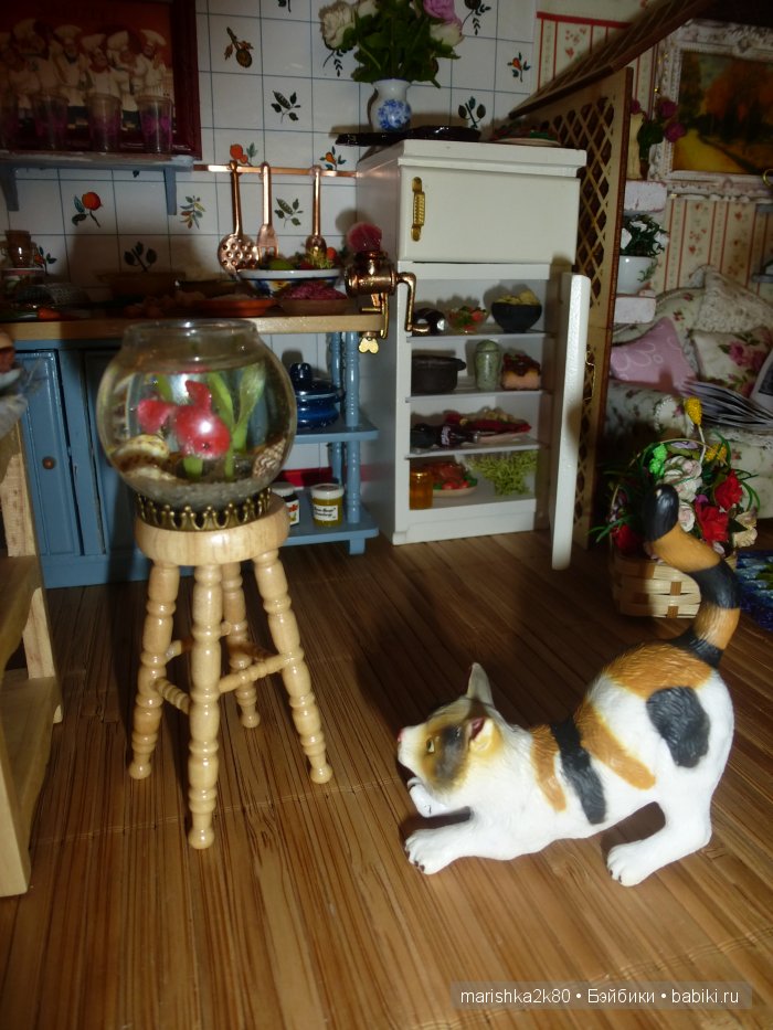 Домик-ночник. Кукольная миниатюра 1:12. Часть 6. Иванникова Марина (фото 6)