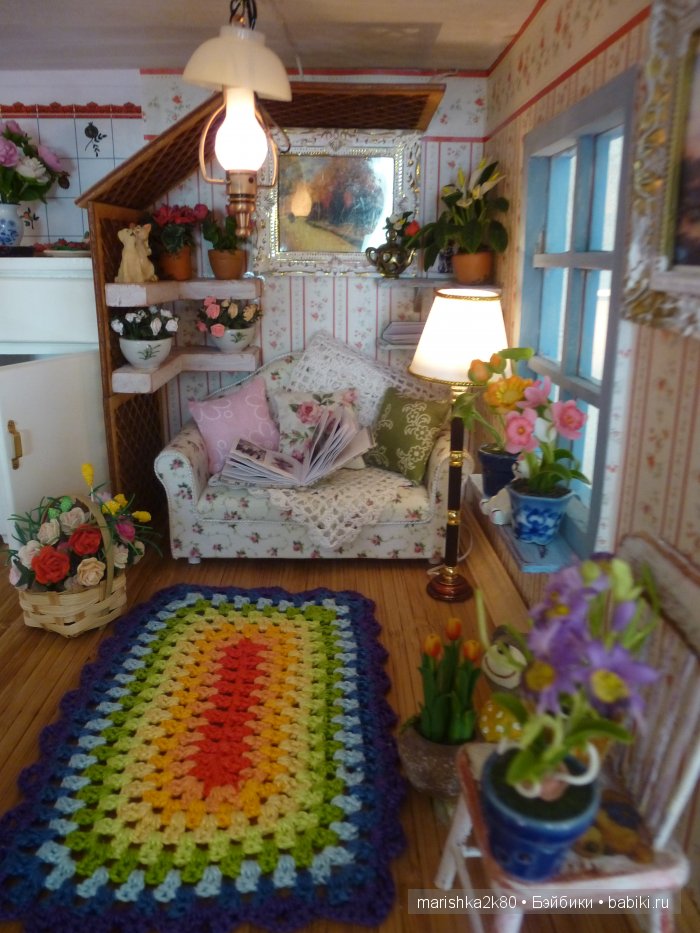 Домик-ночник. Кукольная миниатюра 1:12. Часть 6. Иванникова Марина