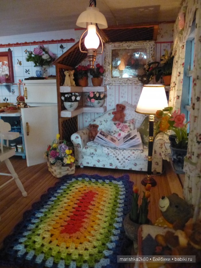 Домик-ночник. Кукольная миниатюра 1:12. Часть 7. Заключительная! Иванникова Марина