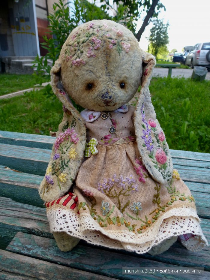 Дусик. Авторская зайка Хисматуллиной Ольги. Ангелы из сундучка (фото 8)