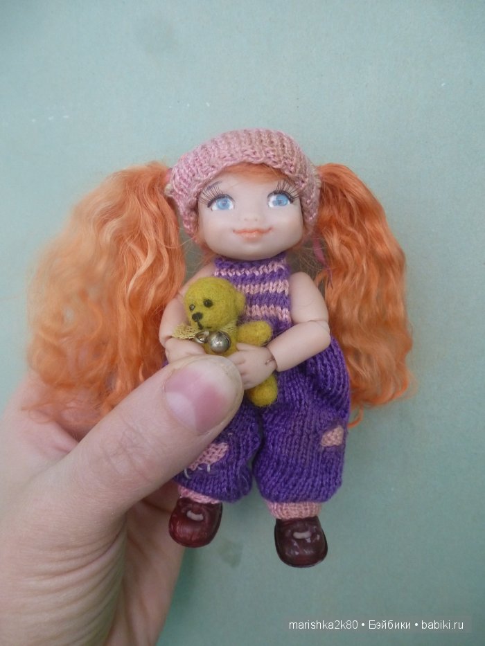 Две авторские шарнирные куклы 10 и 14 см (фото 3)