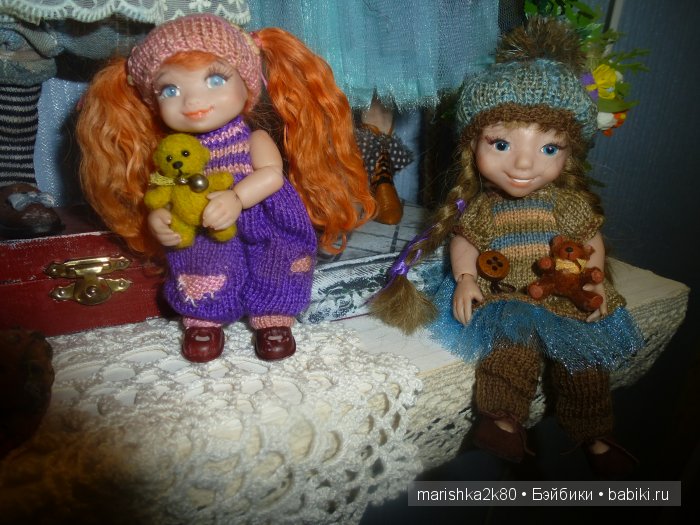 Две авторские шарнирные куклы 10 и 14 см