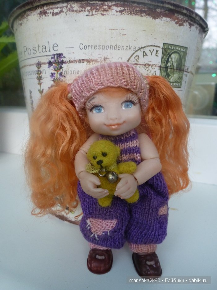 Две авторские шарнирные куклы 10 и 14 см (фото 4)