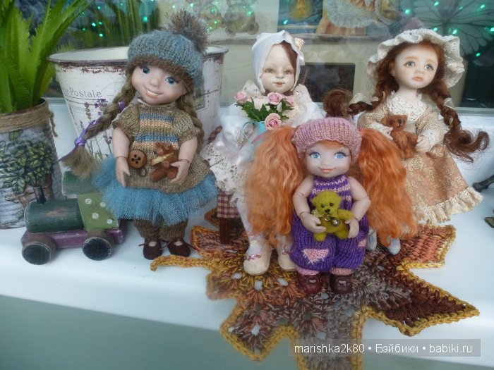 Две авторские шарнирные куклы 10 и 14 см