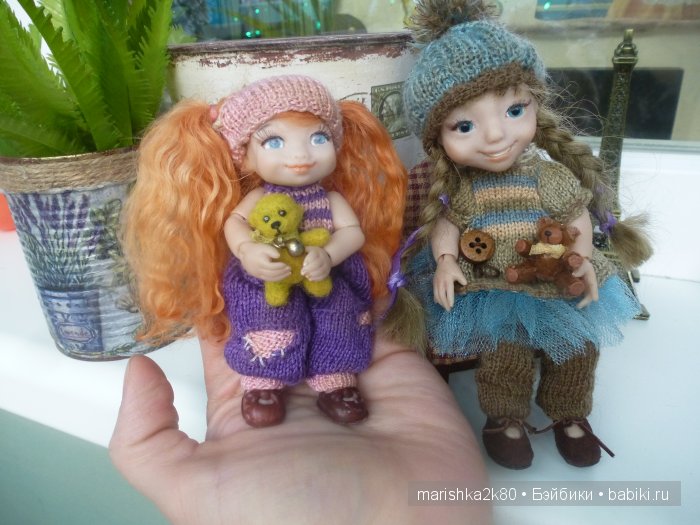 Две авторские шарнирные куклы 10 и 14 см (фото 8)