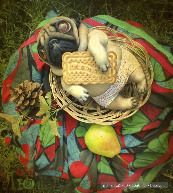 Мопсики от Лю — Куклы из капрона и чулочной техники: авторские игрушки (фото 6)