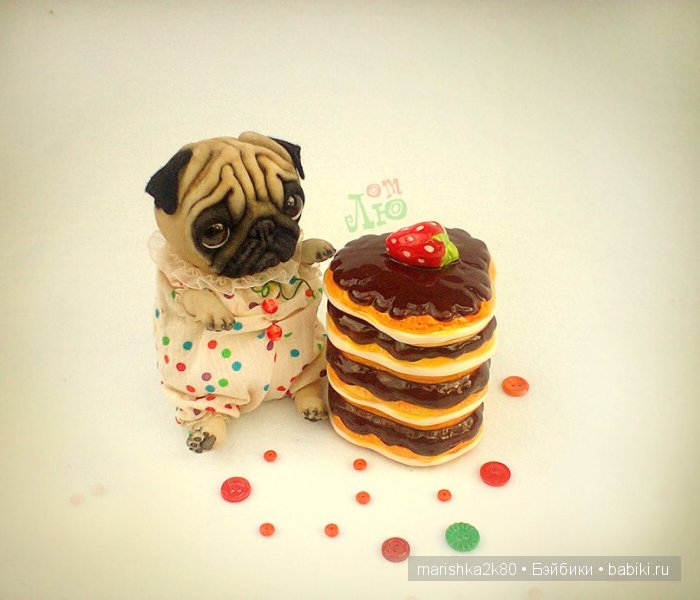 Мопсики от Лю — Куклы из капрона и чулочной техники: авторские игрушки