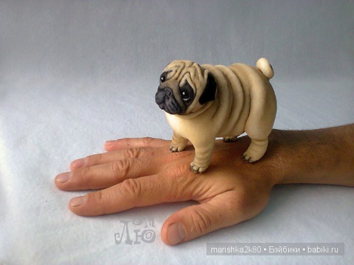 Мопсики от Лю — Куклы из капрона и чулочной техники: авторские игрушки