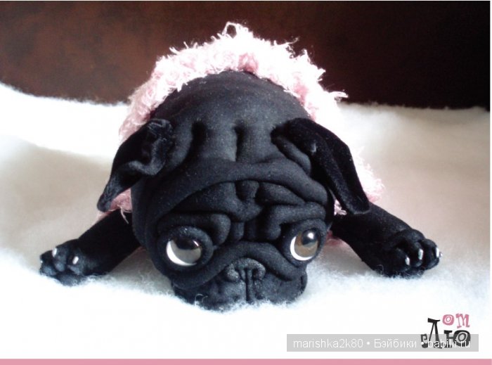 Мопсики от Лю — Куклы из капрона и чулочной техники: авторские игрушки