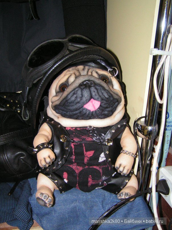 Мопсики от Лю — Куклы из капрона и чулочной техники: авторские игрушки