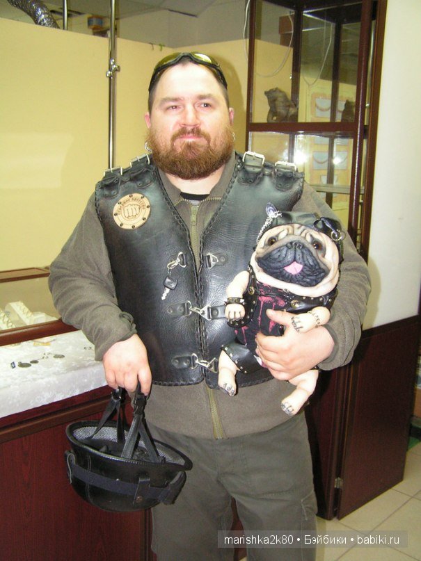 Мопсики от Лю — Куклы из капрона и чулочной техники: авторские игрушки