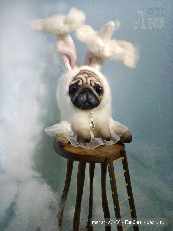 Мопсики от Лю — Куклы из капрона и чулочной техники: авторские игрушки (фото 2)