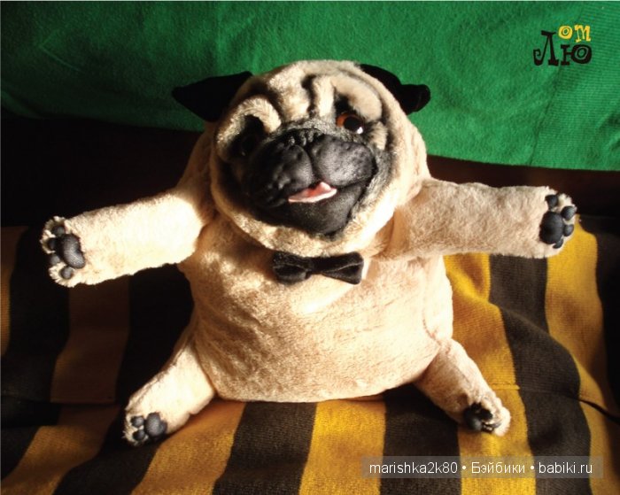 Мопсики от Лю — Куклы из капрона и чулочной техники: авторские игрушки