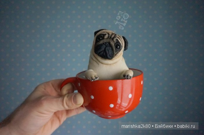 Мопсики от Лю — Куклы из капрона и чулочной техники: авторские игрушки