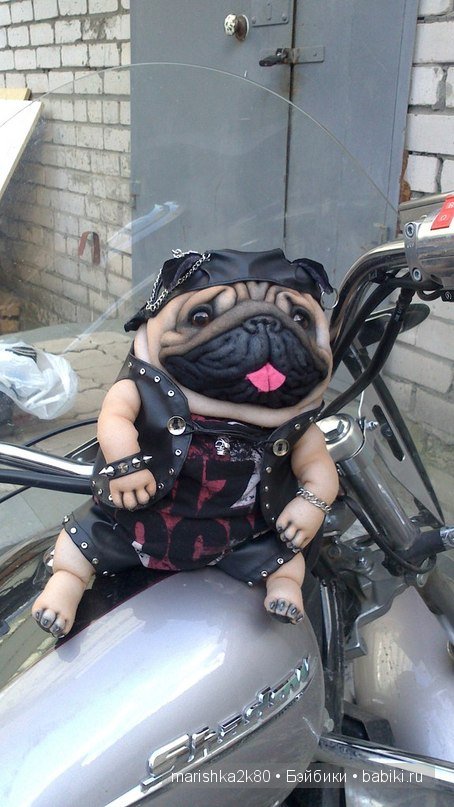 Мопсики от Лю — Куклы из капрона и чулочной техники: авторские игрушки