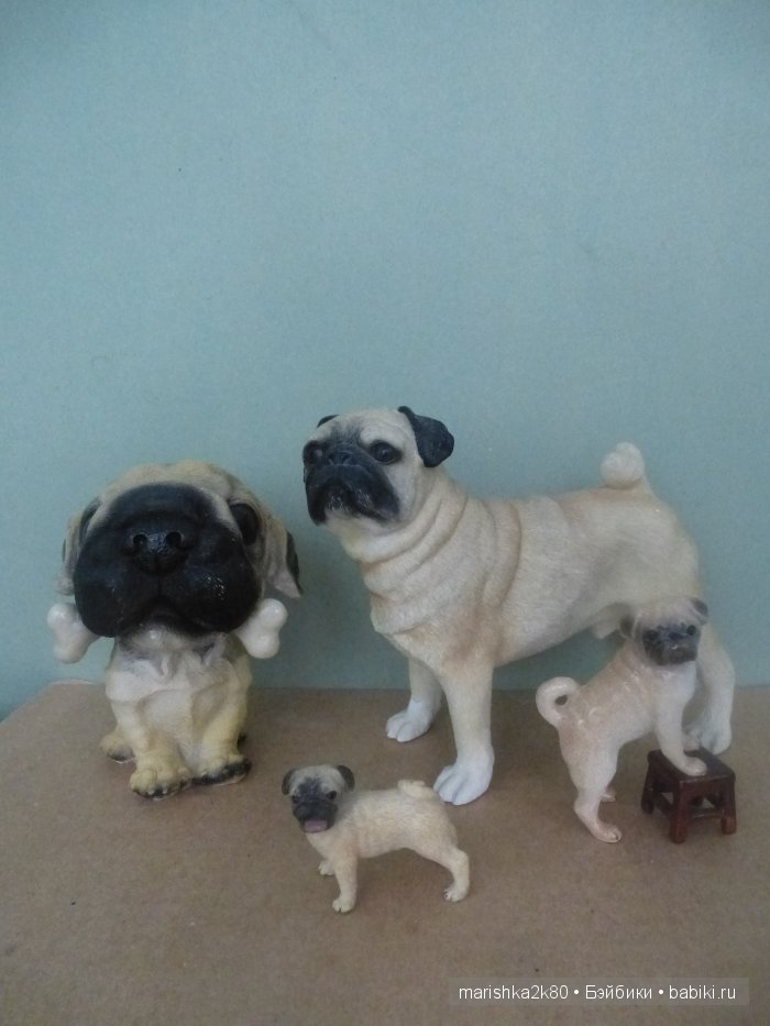 Моя коллекция мопсов — Фарфоровые статуэтки и фигурки: винтаж
