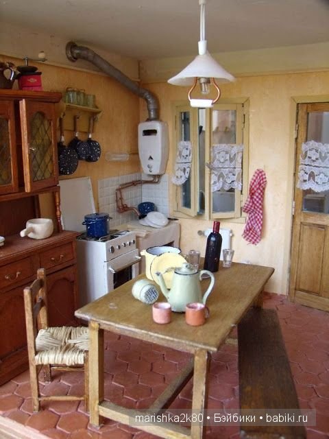 Кухни в миниатюре для кукол 1:12 (фото 10)