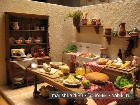 Кухни в миниатюре для кукол 1:12