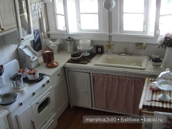 Кухни в миниатюре для кукол 1:12