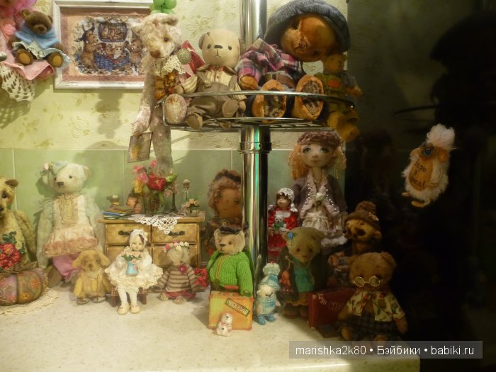 Как живут мои куклы-мишки. Кухня музей