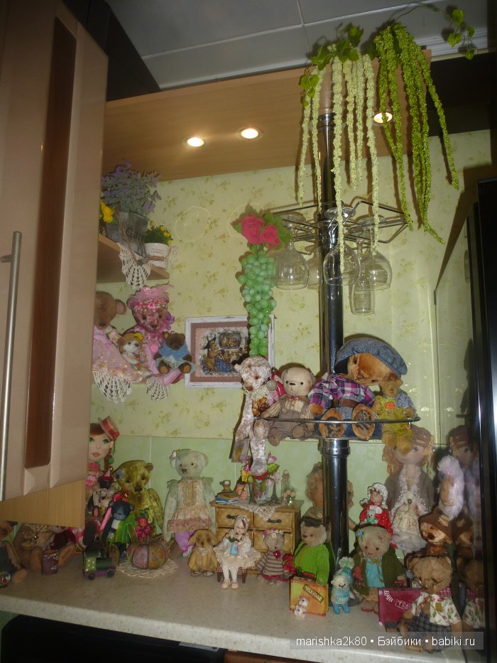 Как живут мои куклы-мишки. Кухня музей