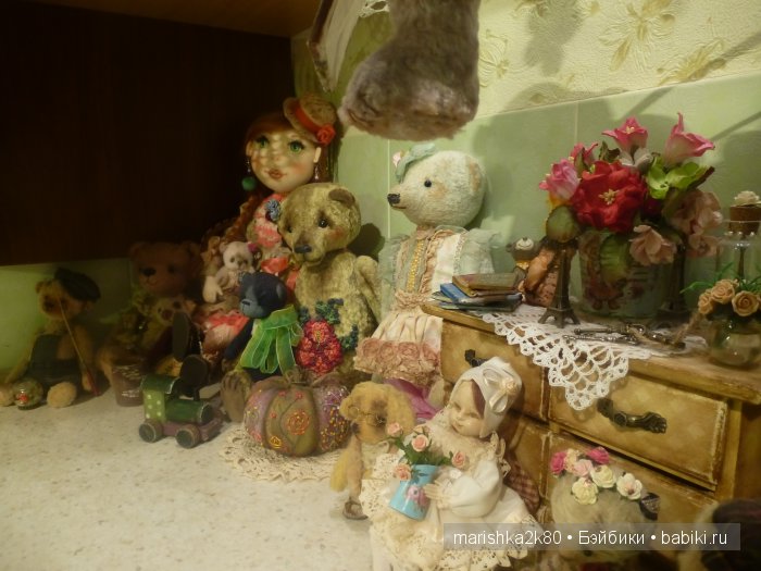Как живут мои куклы-мишки. Кухня музей
