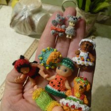 Кукольная миниатюра. Проба пера. Микровязание