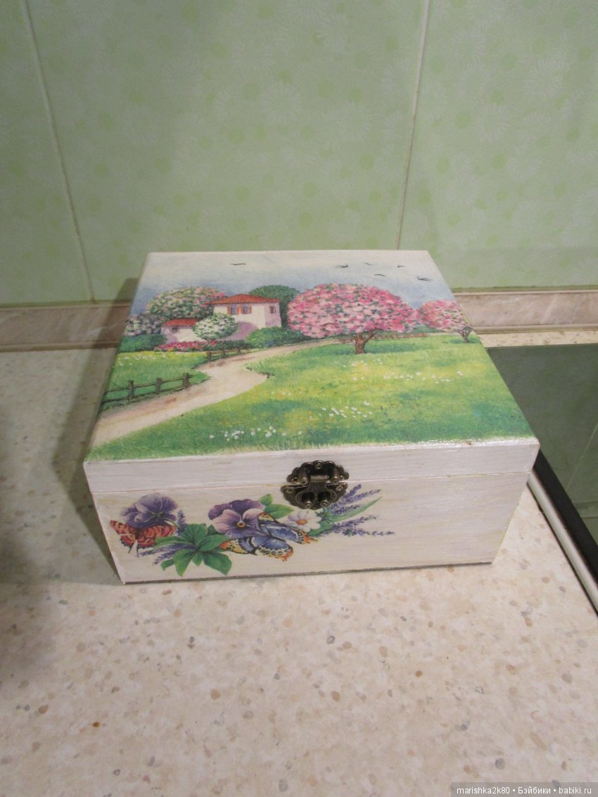 Шкатулка домик для мини куклы
