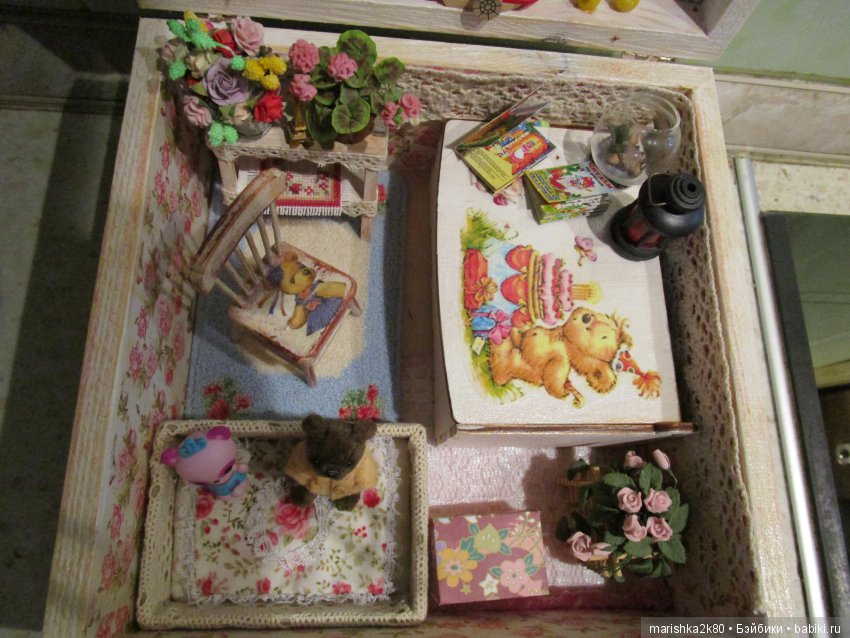 Шкатулка домик для мини куклы (фото 5)