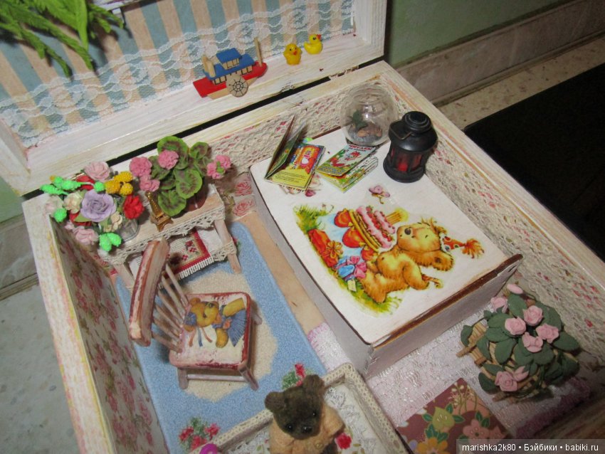 Шкатулка домик для мини куклы (фото 4)