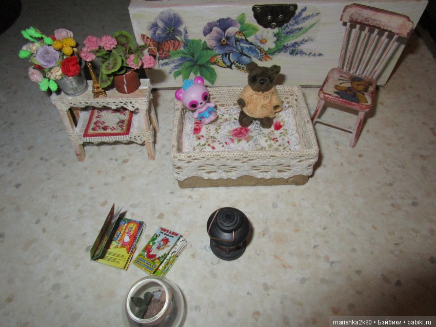 Шкатулка домик для мини куклы (фото 7)