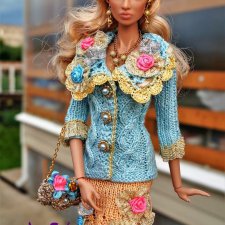 Красивые наряды кукол типа Барби. часть 1