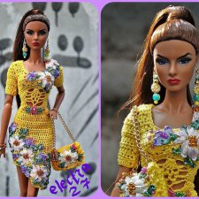 Красивые наряды для кукол типа Барби. Часть 2