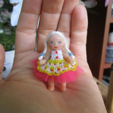 Маленькая авторская кукла Соня. Автор milonika