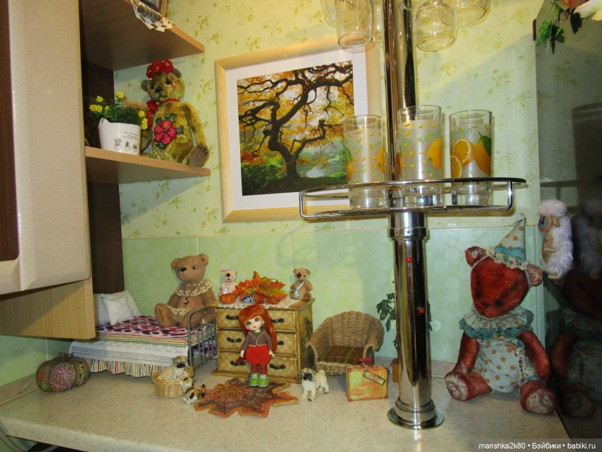 История моей полки. Как живут мои куклы в интерьере