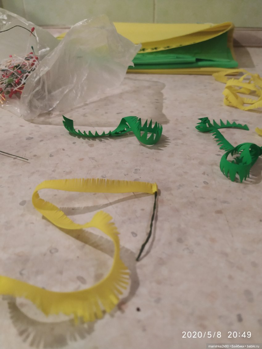 МК одуванчиков из фома — Создание миниатюры: МК (фото 5)