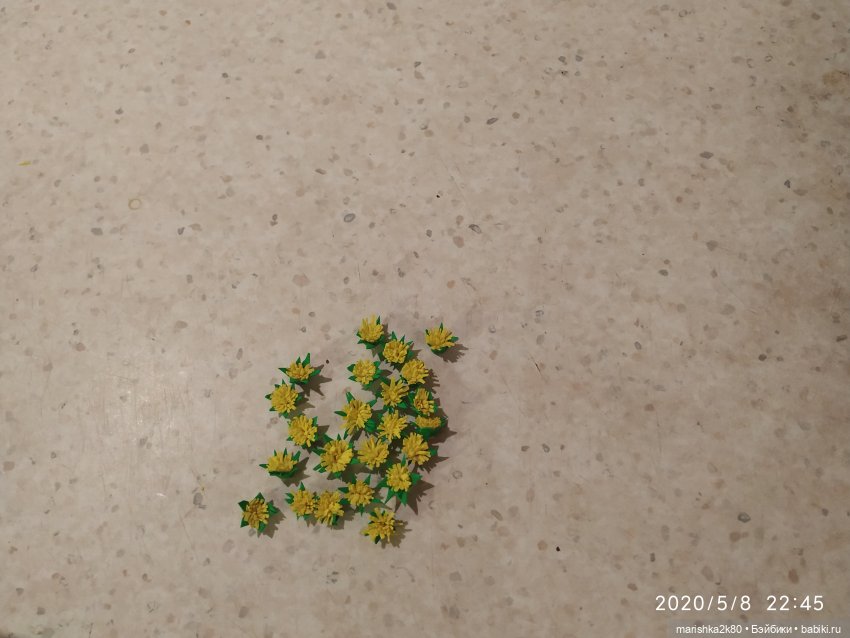 МК одуванчиков из фома — Создание миниатюры: МК (фото 9)