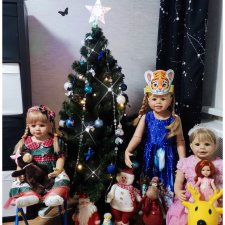 Зимние фото моих больших кукол