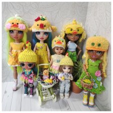 Шапки для кукол.