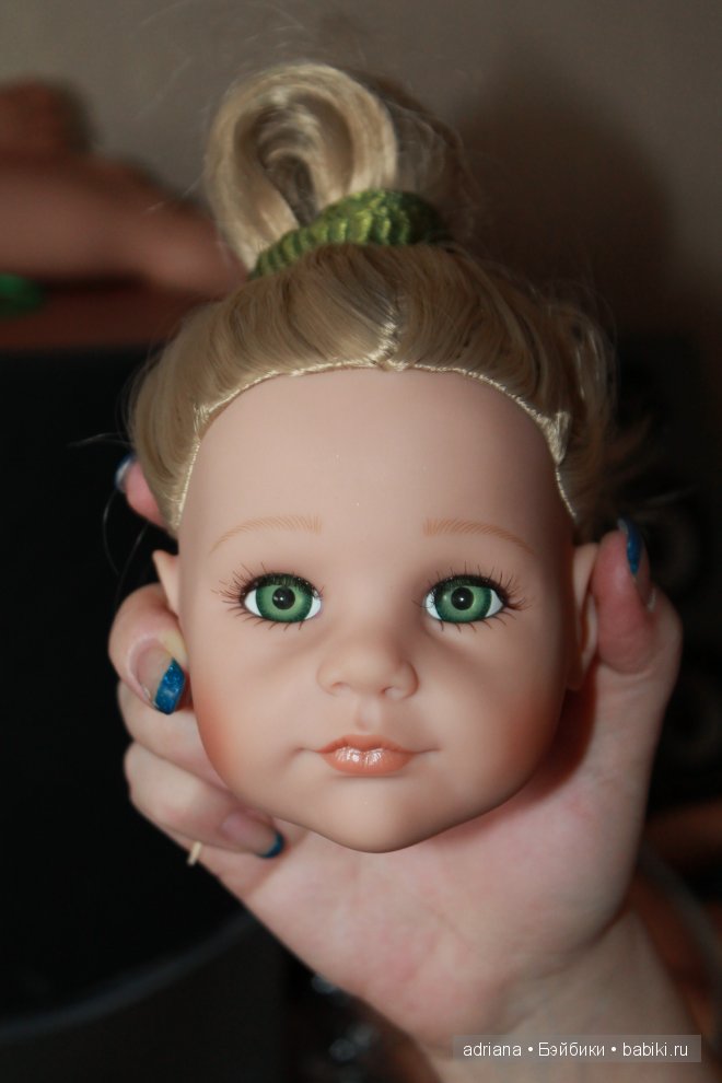 замена глазок куклам Готц