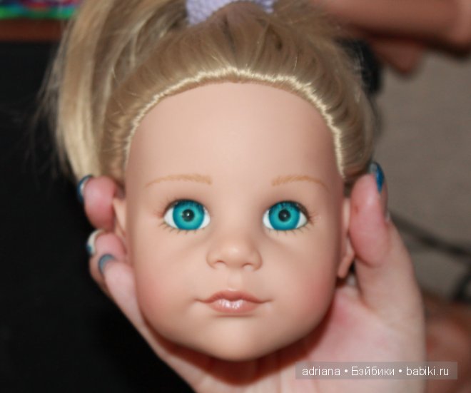 замена глазок куклам Готц