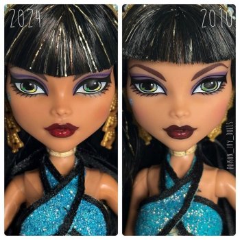 Сравнение базовой Клео и Гулии 2010 года выпуска и её репродукции