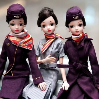 KURHN Hannan Alirlines, куклы-стюардессы